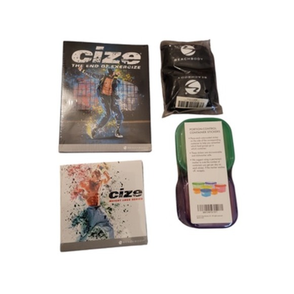 Other - CIZE Beachbody Exercise DVD Set Weight Loss Series Wristbands Containers New